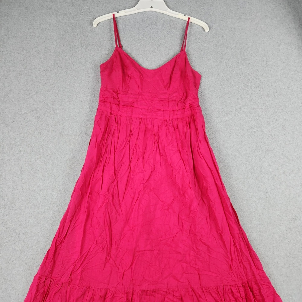 Universal Threads Goods Co. Maxi Dress Womens Small Pink Cotton Smocked Party